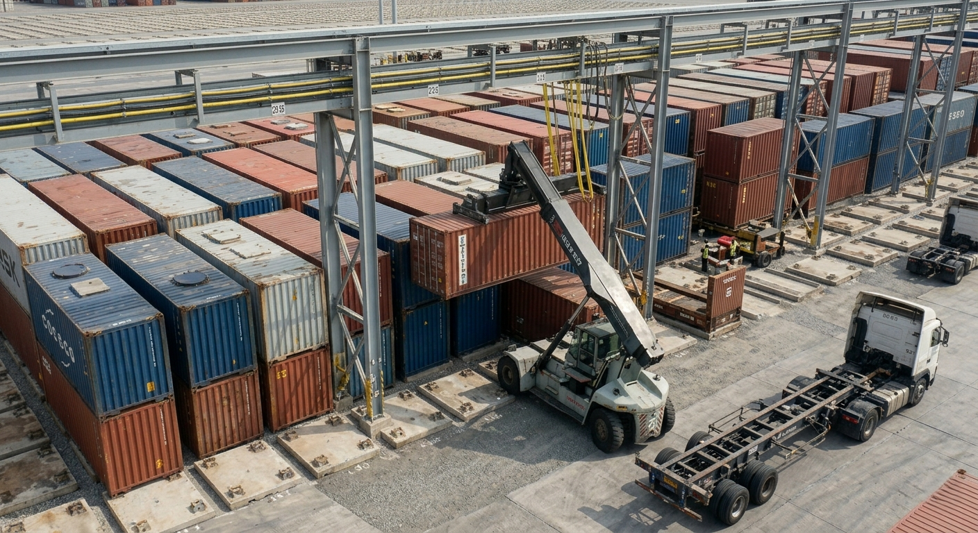 Containers at dammam